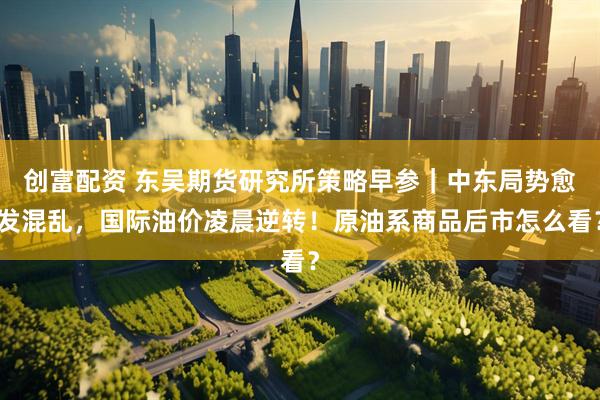 创富配资 东吴期货研究所策略早参｜中东局势愈发混乱，国际油价凌晨逆转！原油系商品后市怎么看？